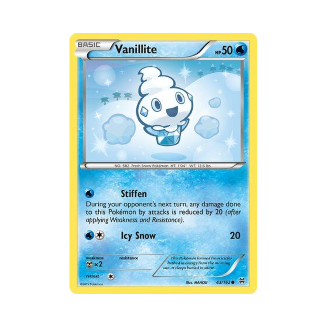 포켓몬 TCG 바닐프티 C 브레이크스루 (영문판)(Pokemon TCG Vanillite C BREAKthrough (English Ver.))