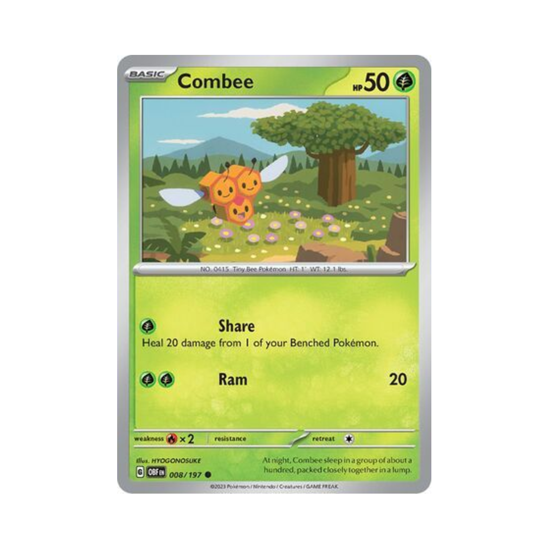 포켓몬 TCG 세꿀버리 C 옵시디언 플레임즈 (영문판)(Pokemon TCG Combee C Obsidian Flames (English Ver.))
