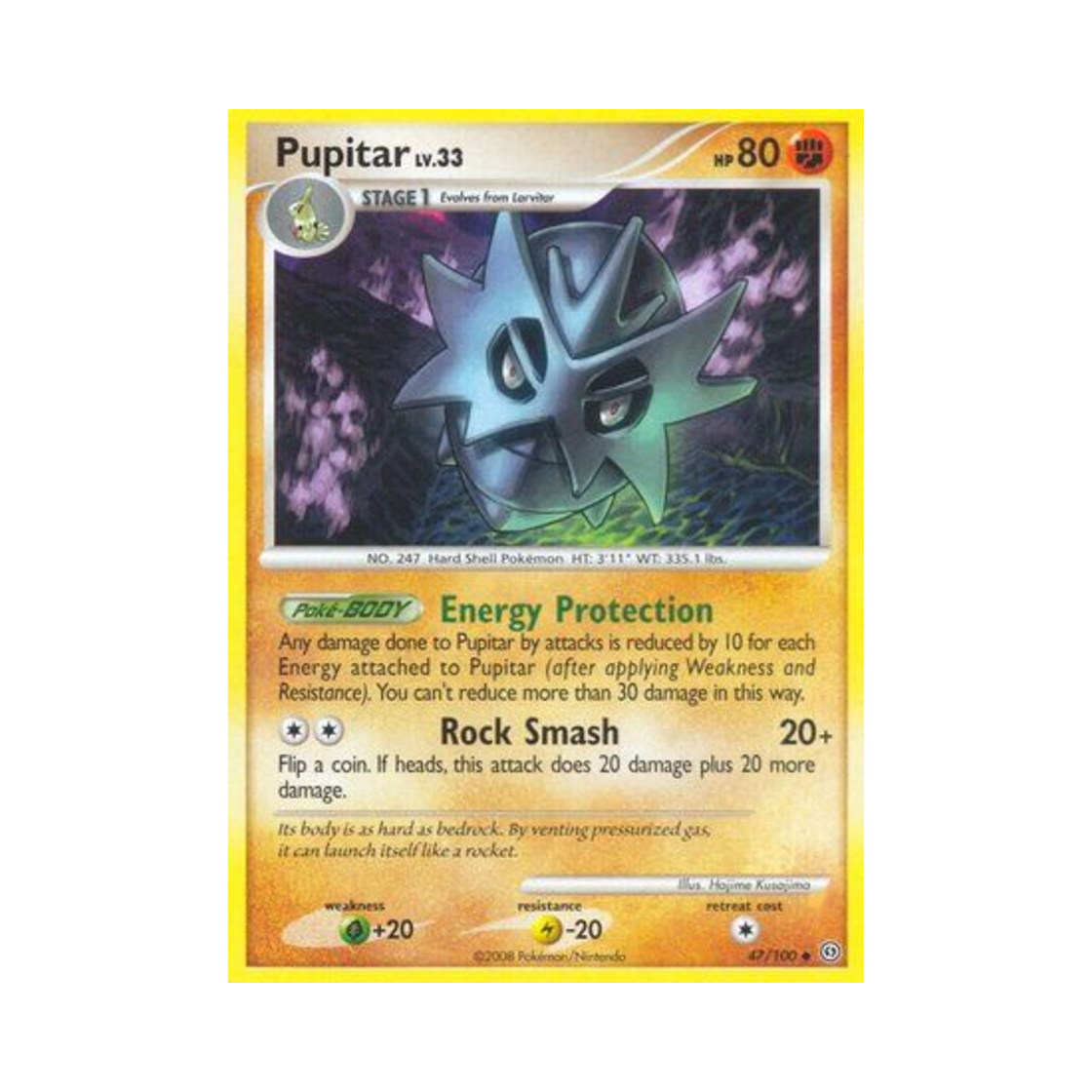 포켓몬 TCG 데기라스 U 스톰프론트 (영문판)(Pokemon TCG Pupitar U Stormfront (English Ver.)) - 1