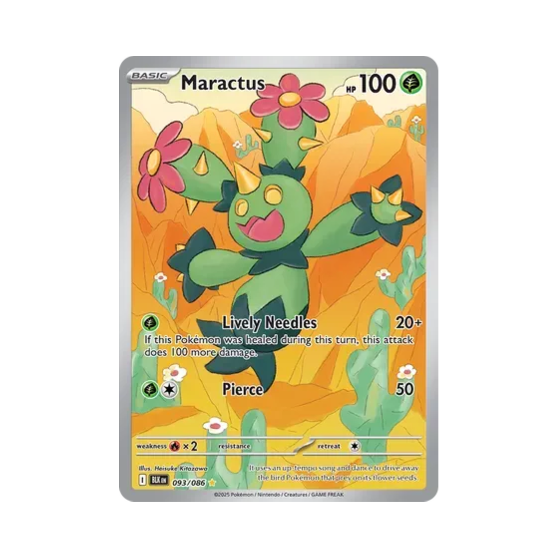 포켓몬 TCG 마라카치 IR 블랙볼트 (영문판)(Pokemon TCG Maractus IR Black Bolt (English Ver.)) - 1