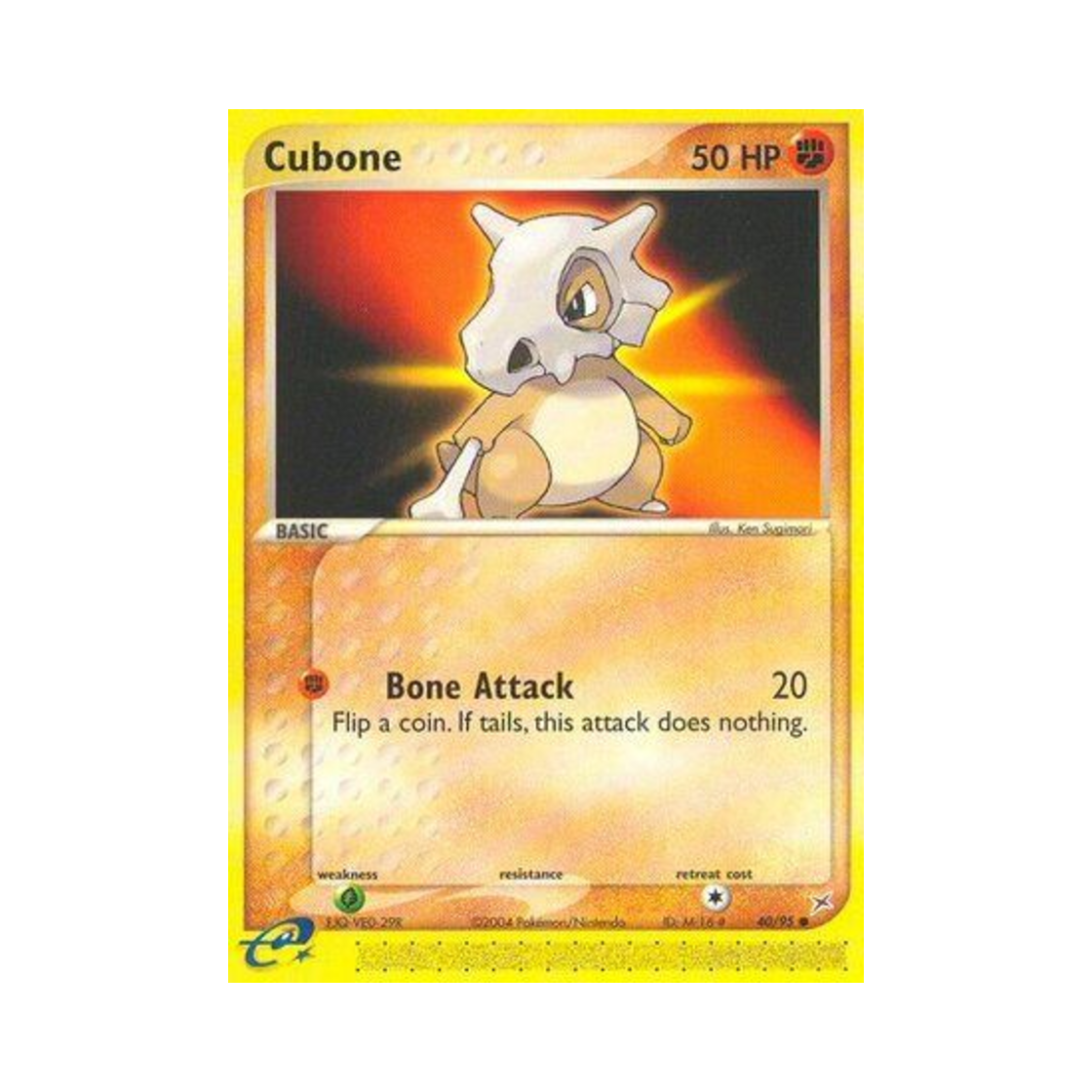 포켓몬 TCG 탕구리 C EX 마그마단 vs 아쿠아단 (영문판)(Pokemon TCG Cubone C EX Team Magma vs Team Aqua (English Ver.))