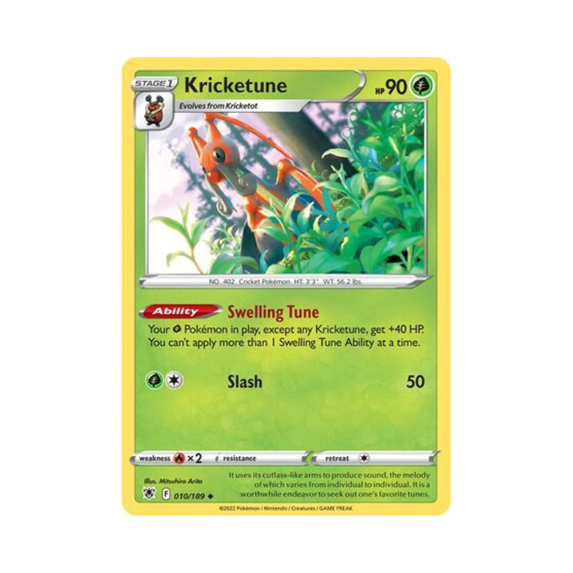 포켓몬 TCG 귀뚤톡크 U 아스트랄 레디안스 (영문판)(Pokemon TCG Kricketune U Astral Radiance (English Ver.)) - 1