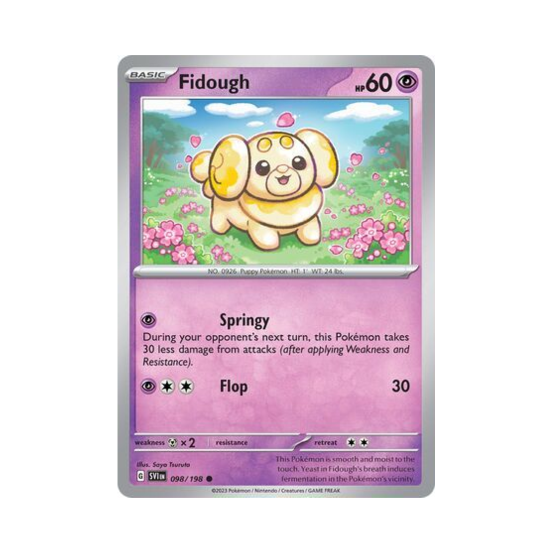 포켓몬 TCG 쫀도기 C 스칼렛 & 바이올렛 (영문판)(Pokemon TCG Fidough C Scarlet & Violet (English Ver.)) - 1