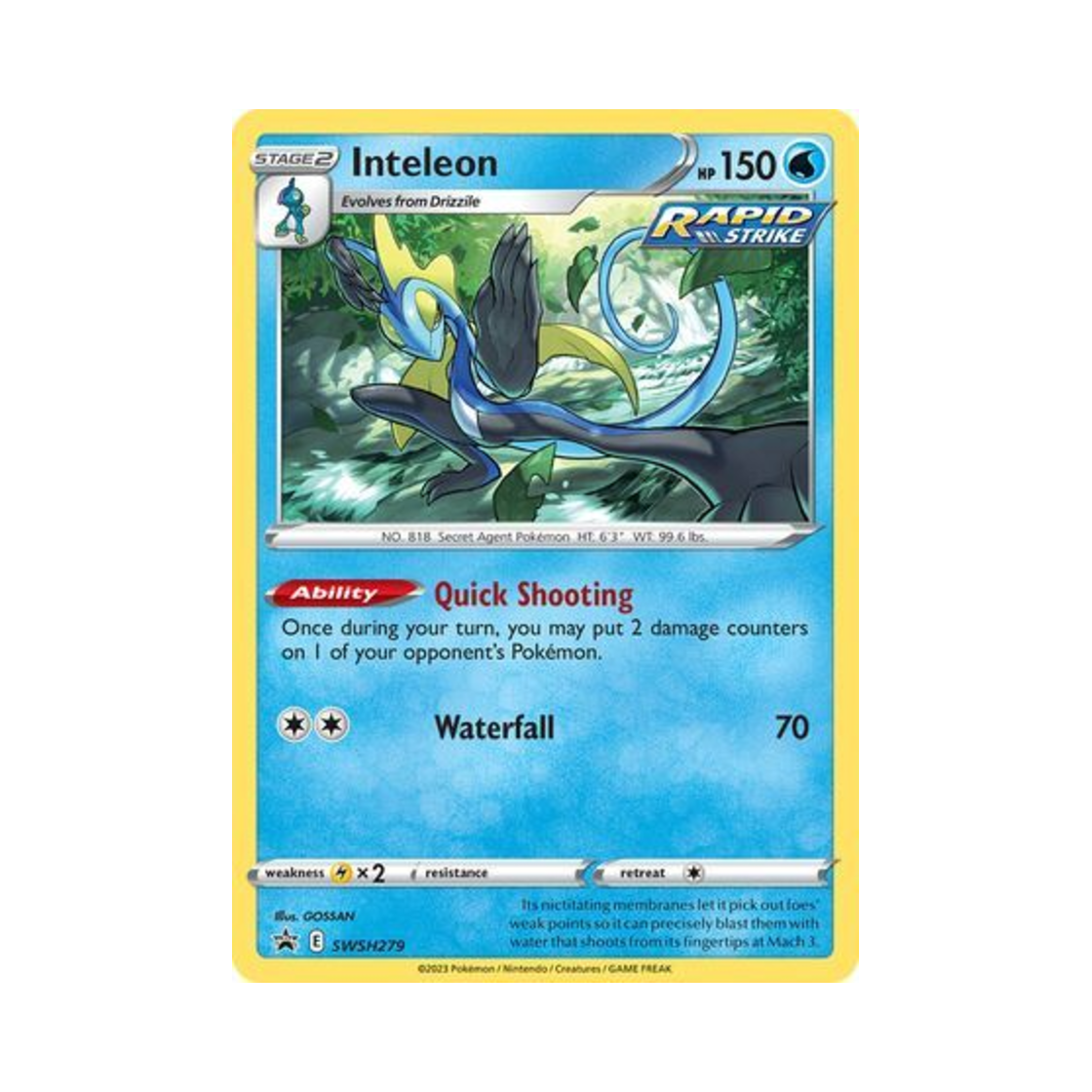 포켓몬 TCG 인텔리레온 P 소드 & 실드 프로모카드 (영문판)(Pokemon TCG Inteleon P Sword & Shield Promos (English Ver.)) - 1