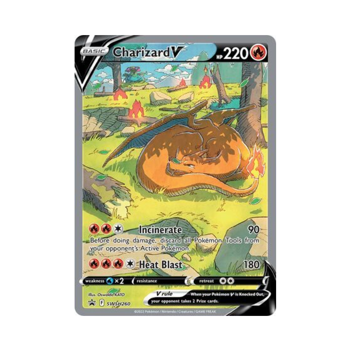 포켓몬 TCG 리자몽 V P 소드 & 실드 프로모카드 (영문판)(Pokemon TCG Charizard V P Sword & Shield Promos (English Ver.))