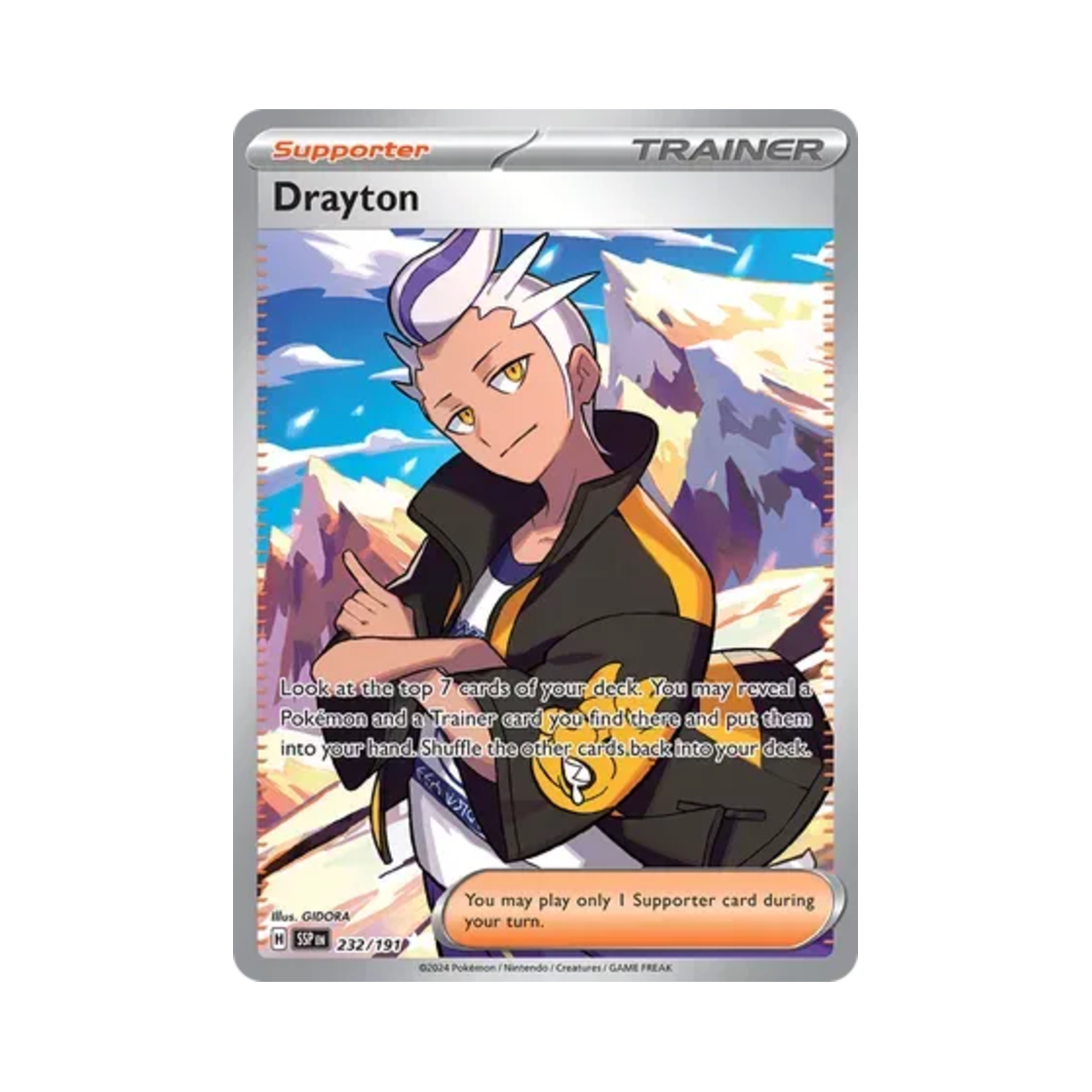 포켓몬 TCG 제빈 UR 서징 스파크 (영문판)(Pokemon TCG Drayton UR Surging Sparks (English Ver.)) - 1