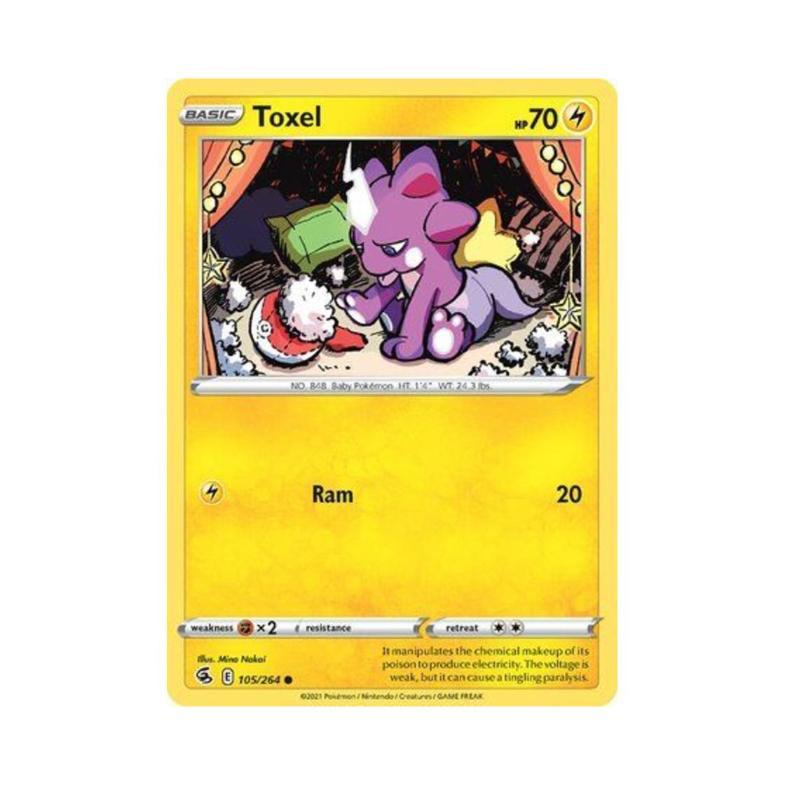 포켓몬 TCG 일레즌 C 퓨전 스트라이크 (영문판)(Pokemon TCG Toxel C Fusion Strike (English Ver.)) - 1