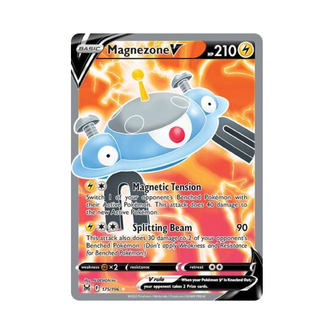 포켓몬 TCG 자포코일 V RU 로스트 오리진 (영문판)(Pokemon TCG Magnezone V RU Lost Origin (English Ver.))