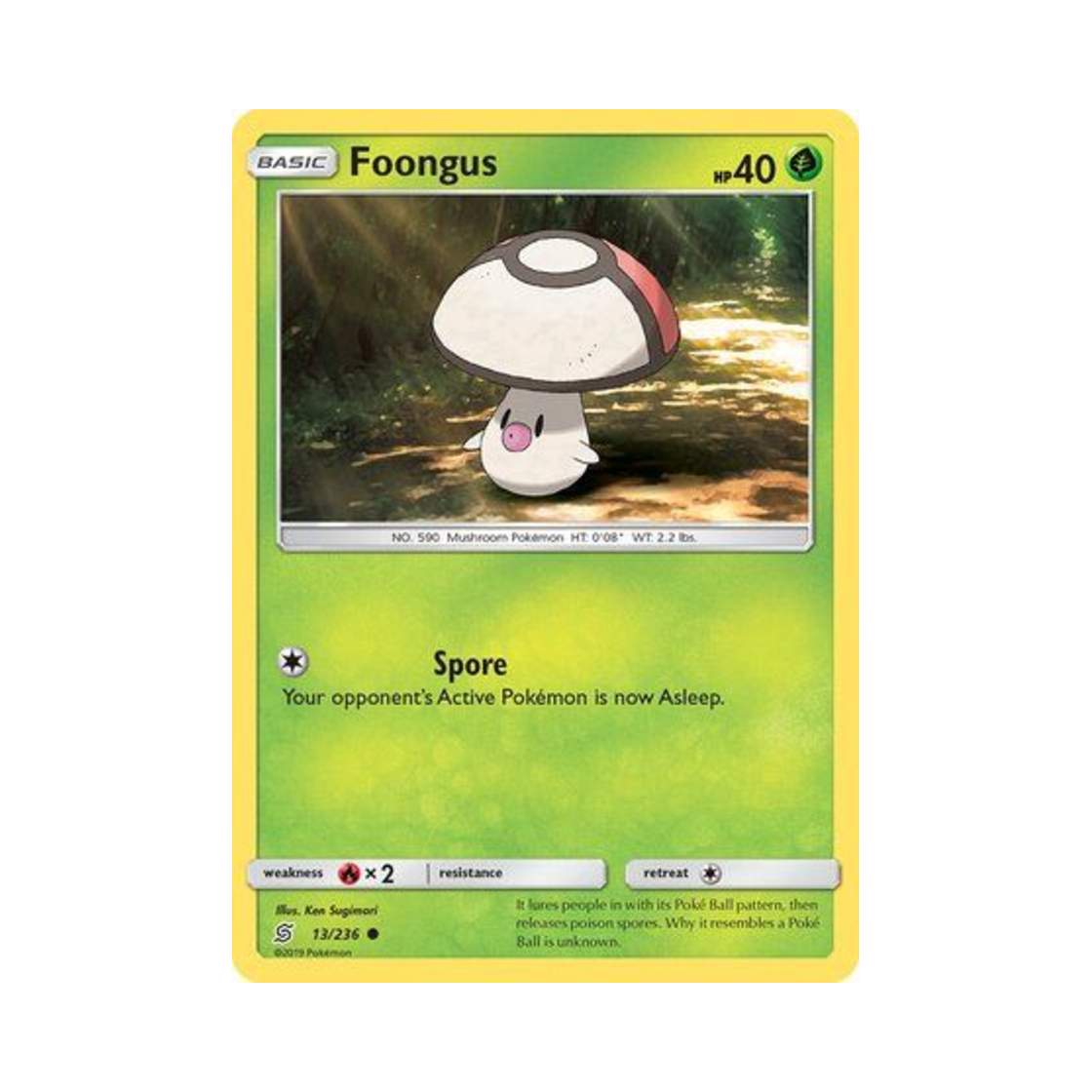 포켓몬 TCG 깜놀버슬 C 유니파이드 마인즈 (영문판)(Pokemon TCG Foongus C Unified Minds (English Ver.)) - 1