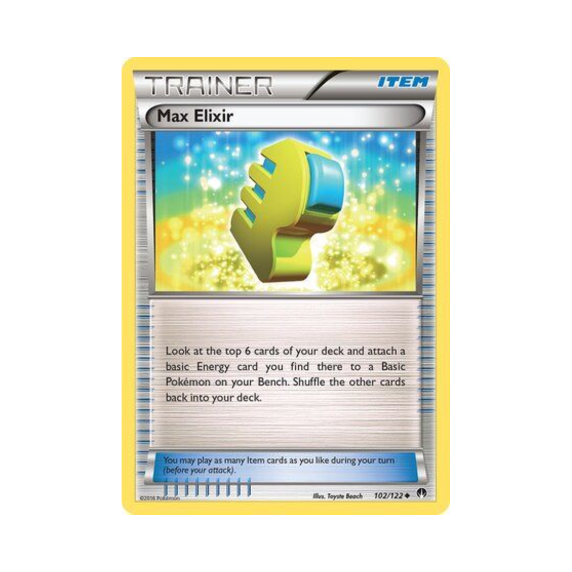 pokemon card max elixir (102/122) [XY: BREAKpoint] discard all Energy from that Pokmon Max lixir