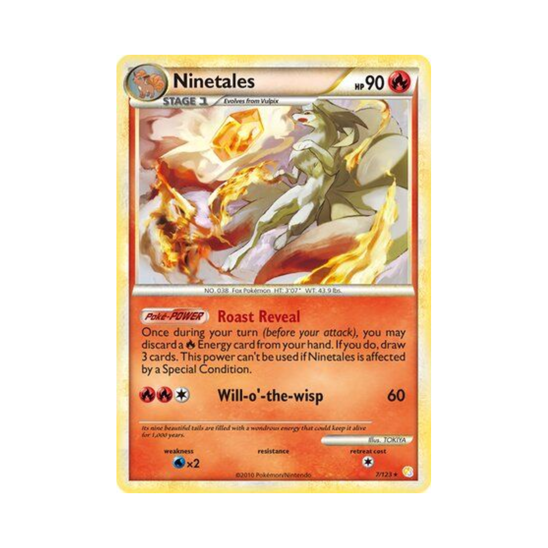 포켓몬 TCG 나인테일 RH 하트골드 & 소울실버 (영문판)(Pokemon TCG Ninetales RH HeartGold & SoulSilver (English Ver.)) - 1