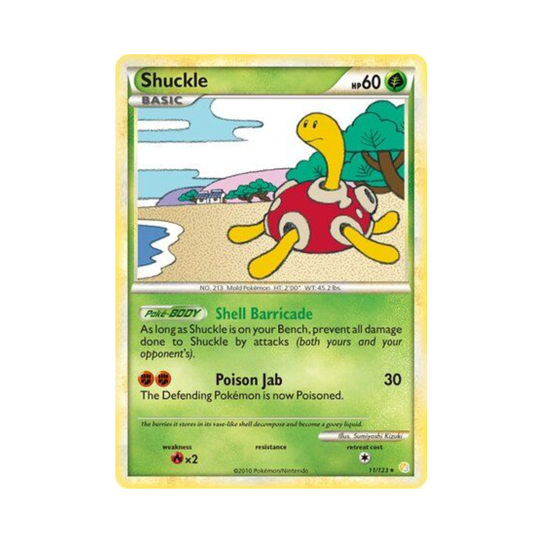 포켓몬 TCG 단단지 RH 하트골드 & 소울실버 (영문판)(Pokemon TCG Shuckle RH HeartGold & SoulSilver (English Ver.)) - 1