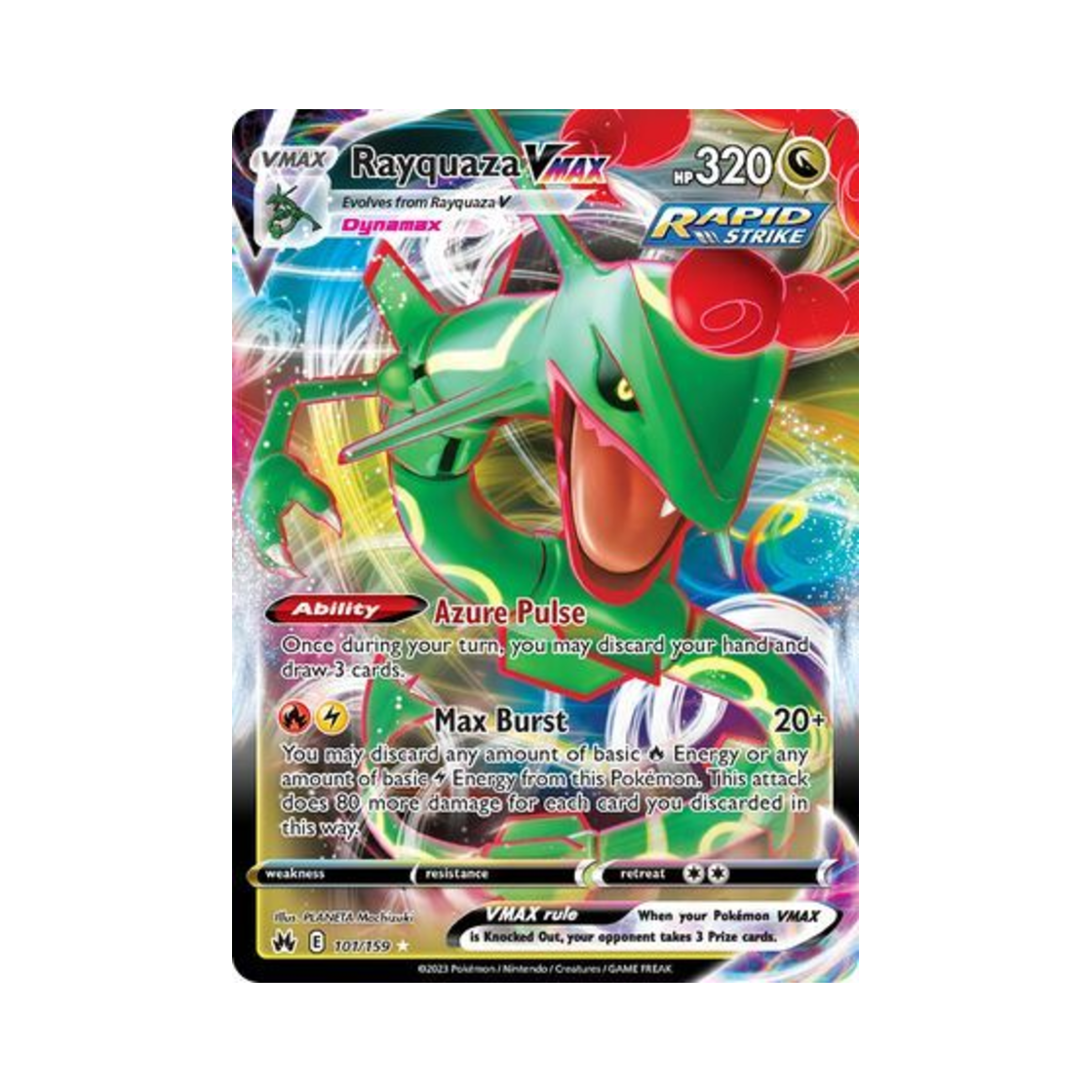 포켓몬 TCG 레쿠쟈 VMAX R 크라운 제니스 (영문판)(Pokemon TCG Rayquaza VMAX R Crown Zenith (English Ver.)) - 1