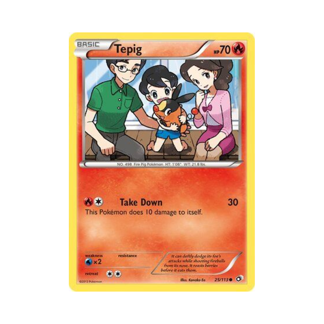 포켓몬 TCG 뚜꾸리 C 레전더리 트레져스 (영문판)(Pokemon TCG Tepig C Legendary Treasures (English Ver.))