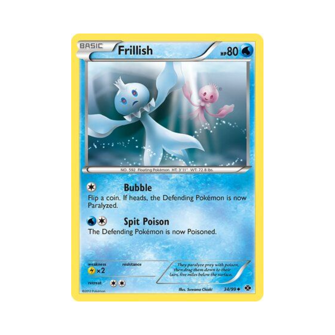 포켓몬 TCG 탱그릴 U 넥스트 데스티니스 (영문판)(Pokemon TCG Frillish U Next Destinies (English Ver.)) - 1