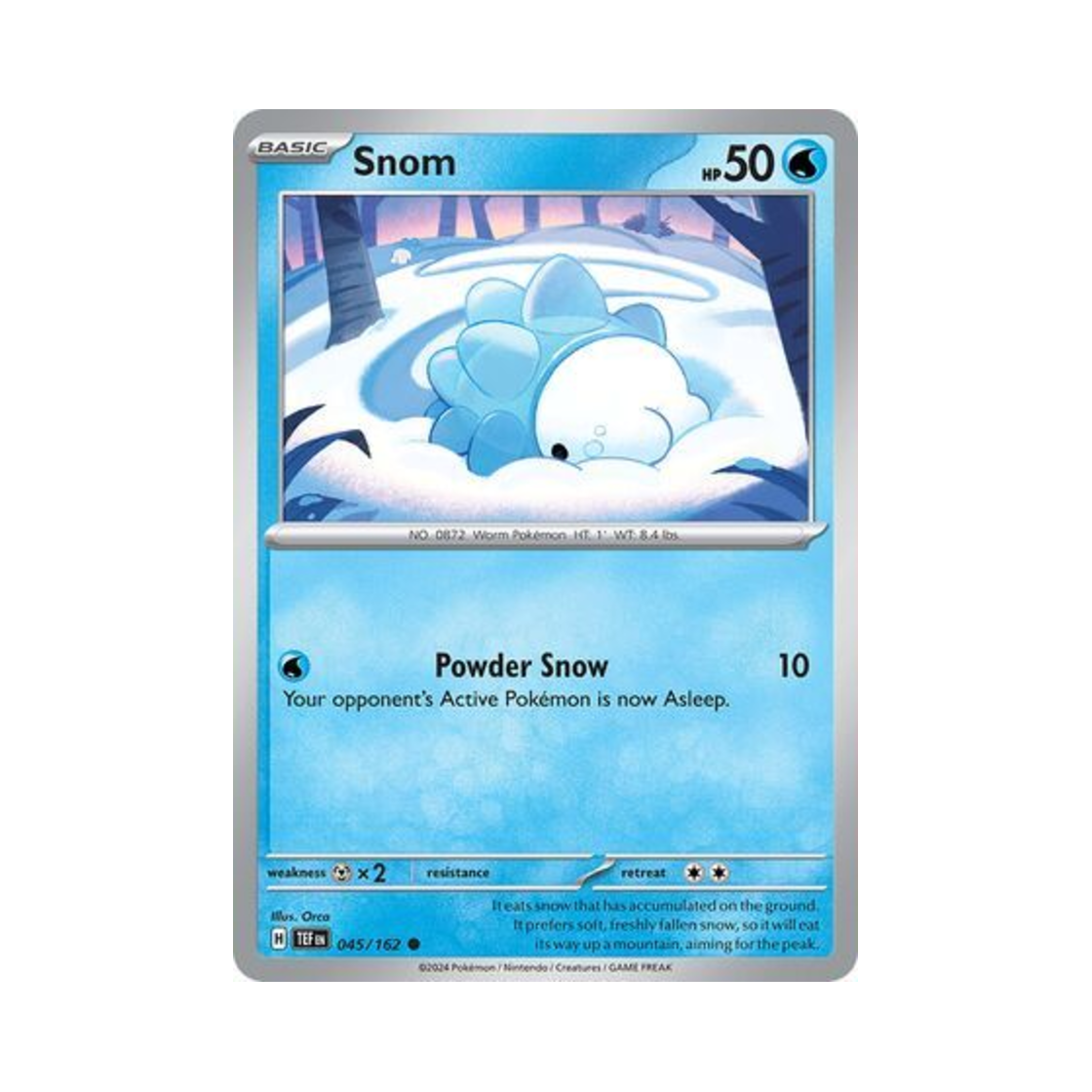 포켓몬 TCG 누니머기 C 템포럴 포시스 (영문판)(Pokemon TCG Snom C Temporal Forces (English Ver.)) - 1