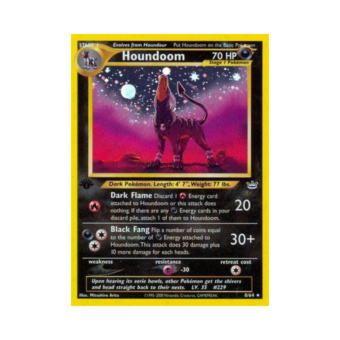 포켓몬 TCG 헬가 RH 네오 레버레이션 (영문판)(Pokemon TCG Houndoom RH Neo Revelation (English Ver.))