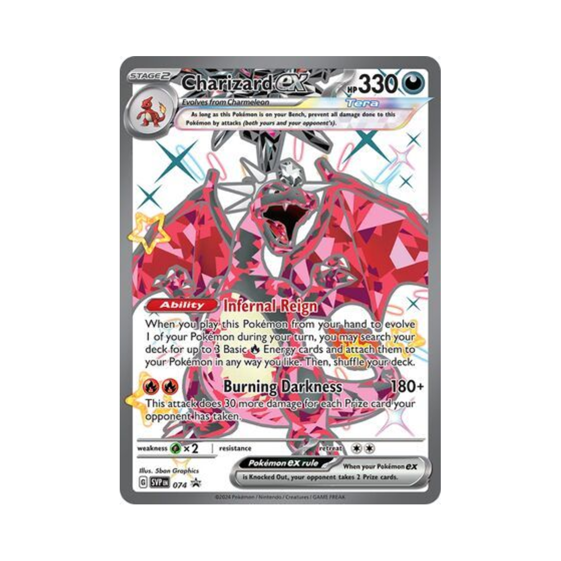 포켓몬 TCG 리자몽 ex P 스칼렛 & 바이올렛 프로모 카드 (영문판)(Pokemon TCG Charizard ex P Scarlet & Violet Promos (English Ver.)) - 1