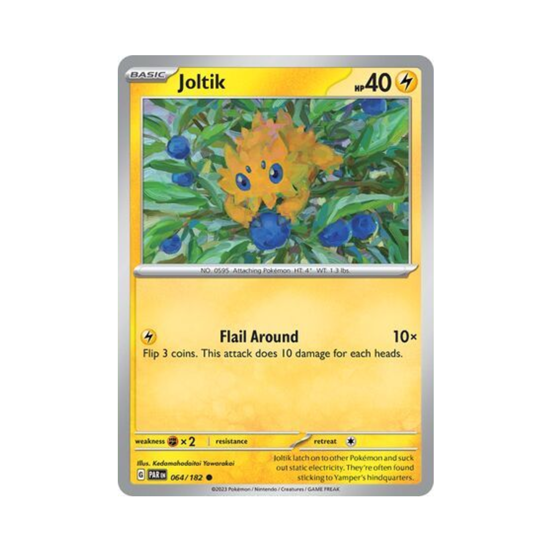 포켓몬 TCG 파쪼옥 C 파라독스 리프트 (영문판)(Pokemon TCG Joltik C Paradox Rift (English Ver.)) - 1
