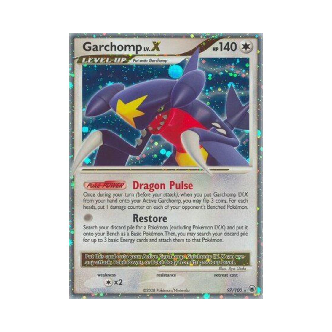 포켓몬 TCG 한카리아스 LV.X RHL 마제스티 던 (영문판)(Pokemon TCG Garchomp LV.X RHL Majestic Dawn (English Ver.)) - 1