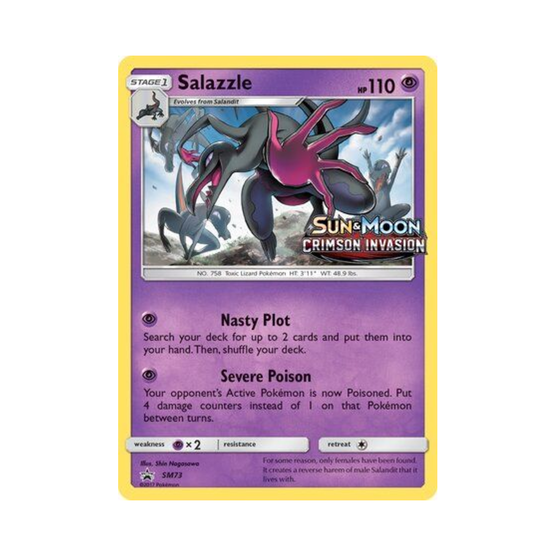 포켓몬 TCG 염뉴트 P 썬 & 문 프로모카드 (영문판)(Pokemon TCG Salazzle P Sun & Moon Promos (English Ver.)) - 1