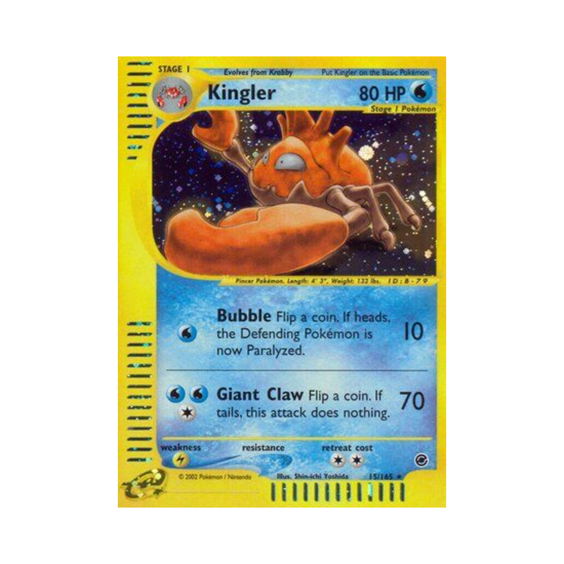 포켓몬 TCG 킹크랩 RH 익스페디션 베이스 세트 (영문판)(Pokemon TCG Kingler RH Expedition Base Set (English Ver.)) - 1