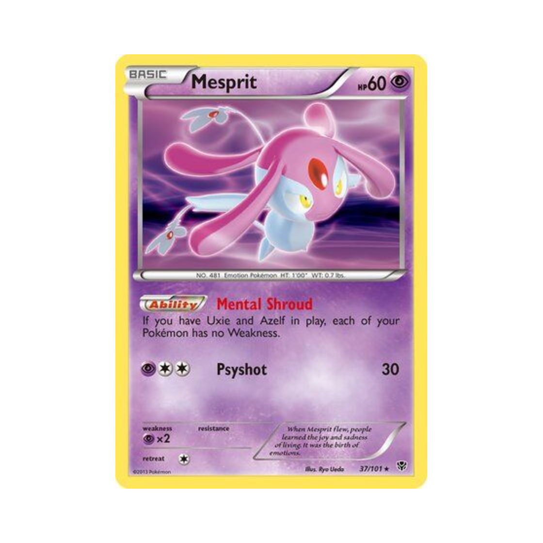 포켓몬 TCG 엠라이트 RH 플라스마 블라스트 (영문판)(Pokemon TCG Mesprit RH Plasma Blast (English Ver.))