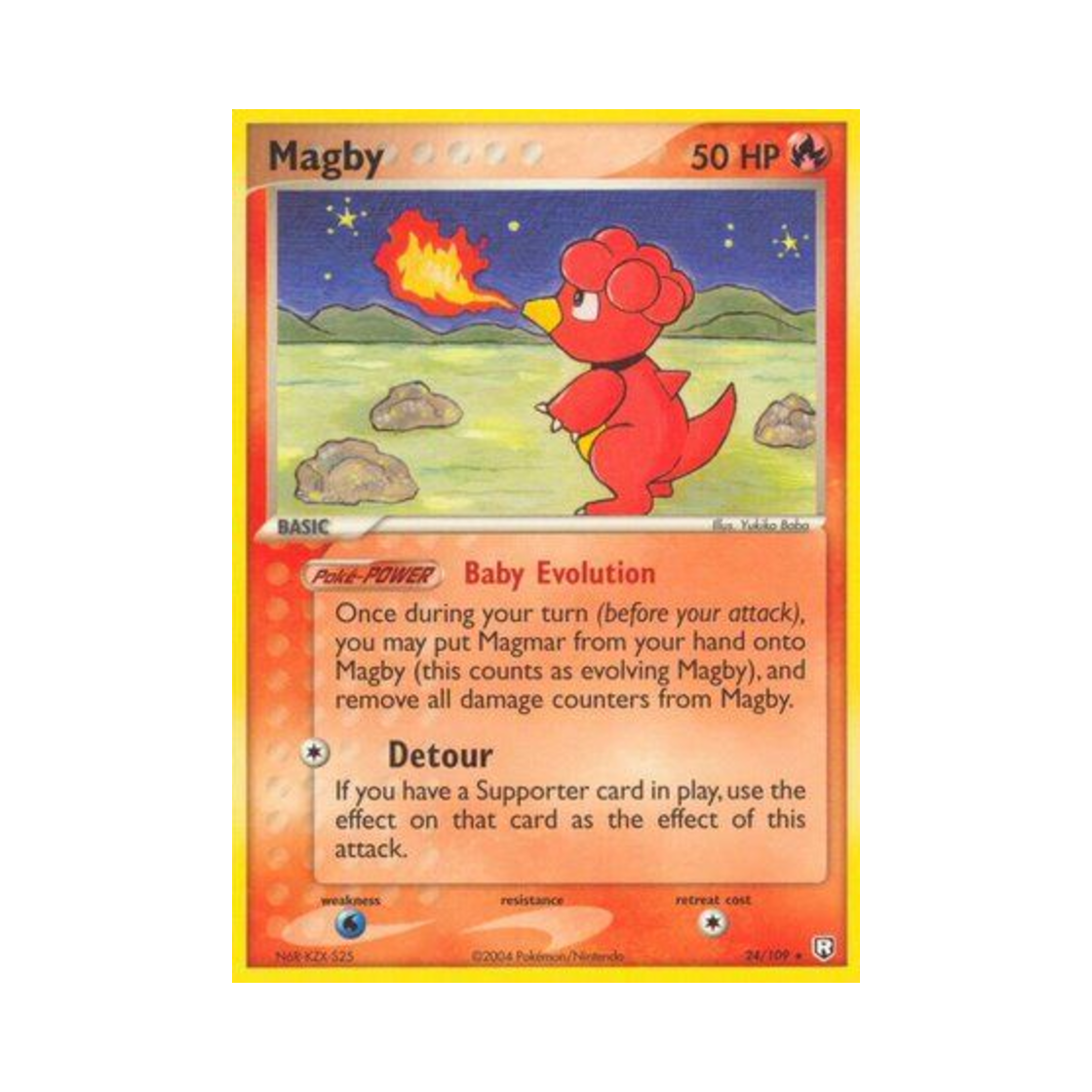 포켓몬 TCG 마그비 R EX 로켓단 리턴즈 (영문판)(Pokemon TCG Magby R EX Team Rocket Returns (English Ver.))
