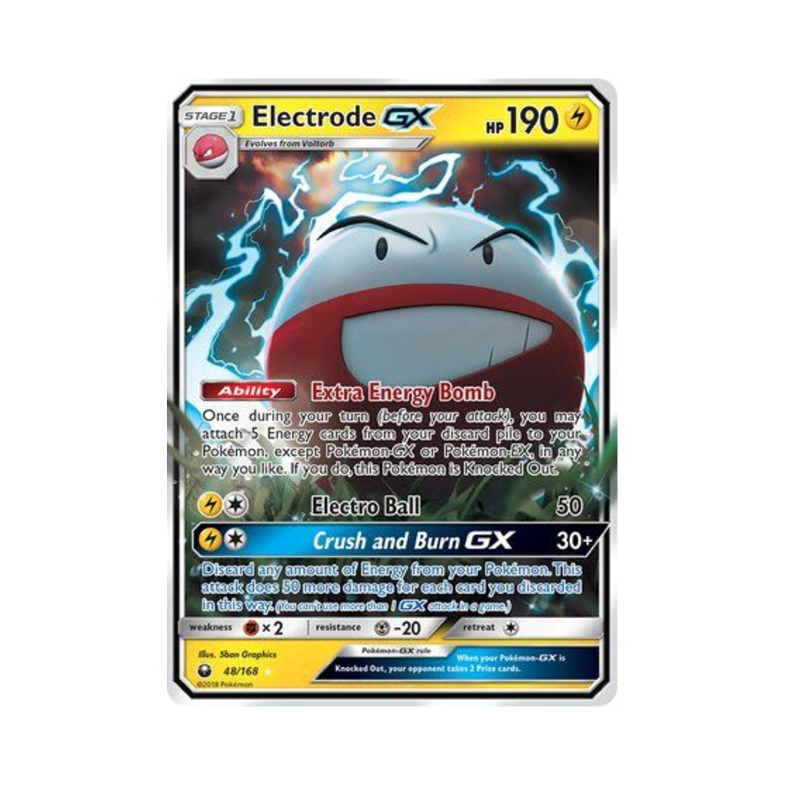 포켓몬 TCG 붐볼 GX RHG 셀레스티얼 스톰 (영문판)(Pokemon TCG Electrode GX RHG Celestial Storm (English Ver.)) - 1