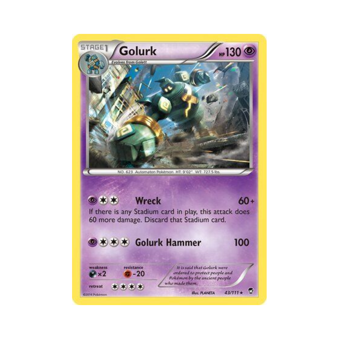 포켓몬 TCG 골루그 R 퓨리어스 피스트 (영문판)(Pokemon TCG Golurk R Furious Fists (English Ver.)) - 1