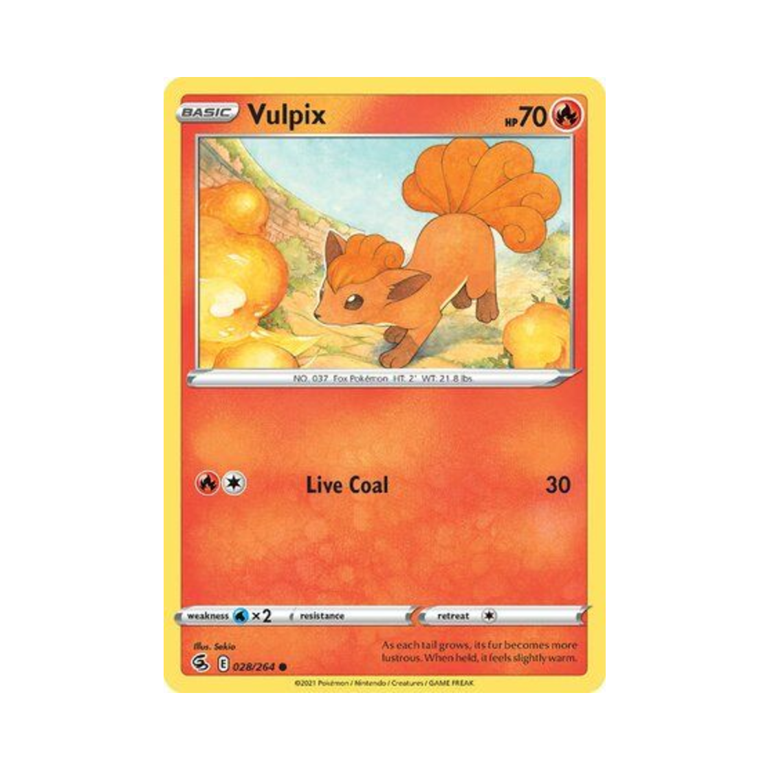 포켓몬 TCG 식스테일 C 퓨전 스트라이크 (영문판)(Pokemon TCG Vulpix C Fusion Strike (English Ver.)) - 1