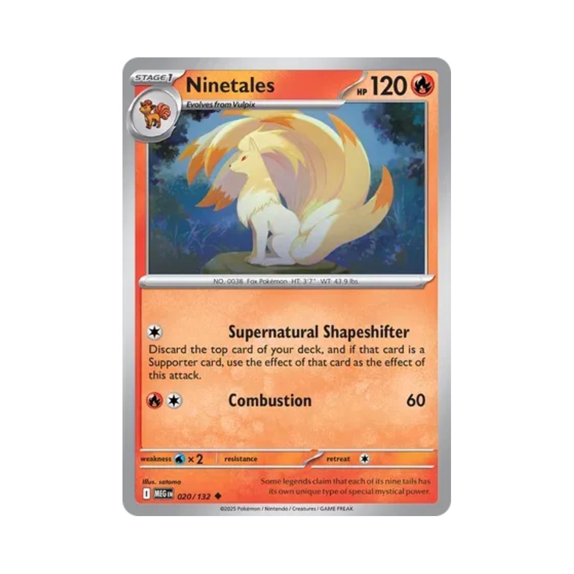 포켓몬 TCG 나인테일 U 메가 에볼루션 (영문판)(Pokemon TCG Ninetales U Mega Evolution (English Ver.)) - 1