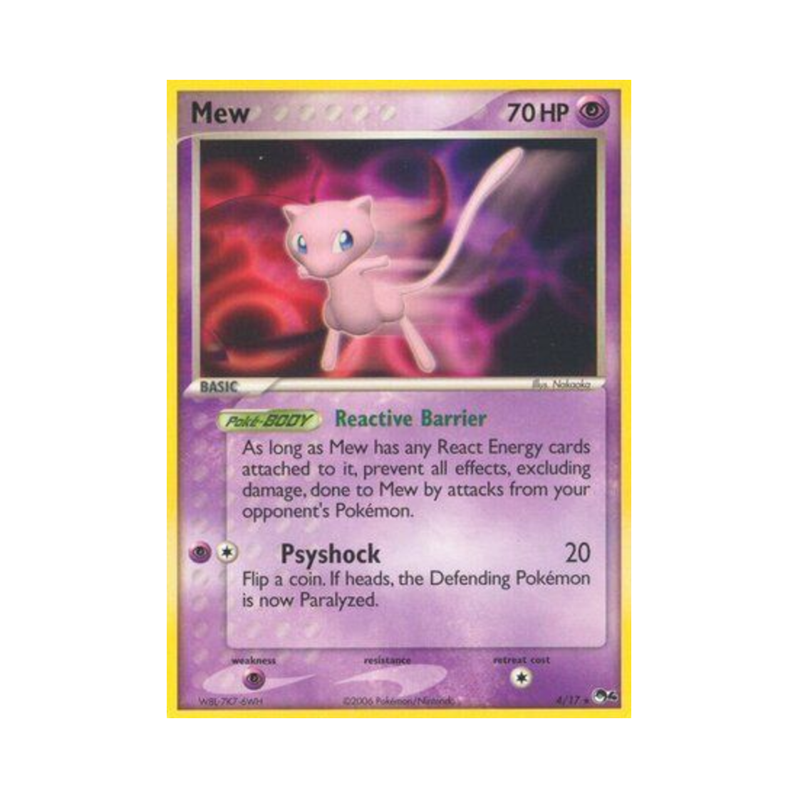 포켓몬 TCG 뮤 R 팝 시리즈 4 (영문판)(Pokemon TCG Mew R POP Series 4 (English Ver.)) - 1