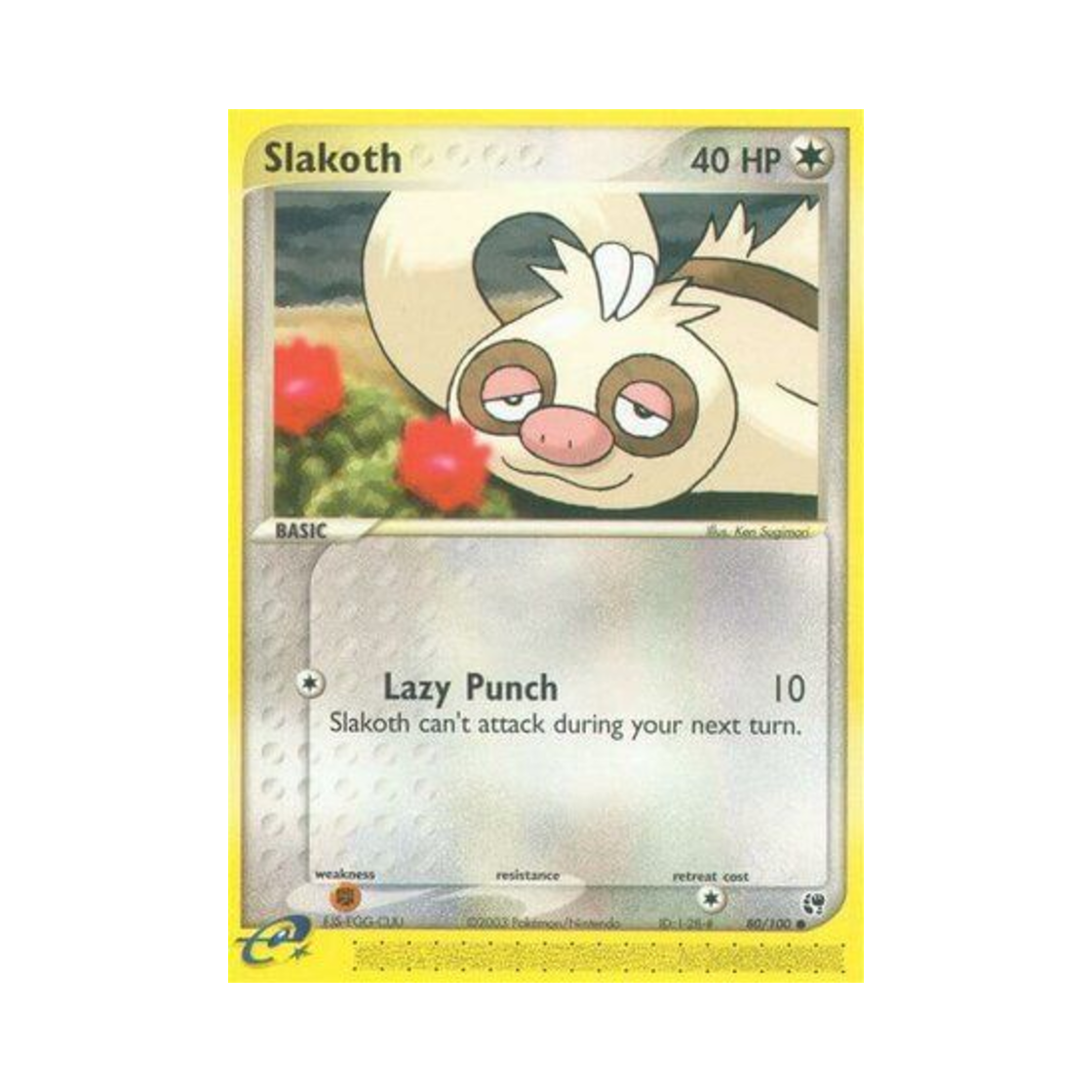 포켓몬 TCG 게을로 C EX 샌드스톰 (영문판)(Pokemon TCG Slakoth C EX Sandstorm (English Ver.))