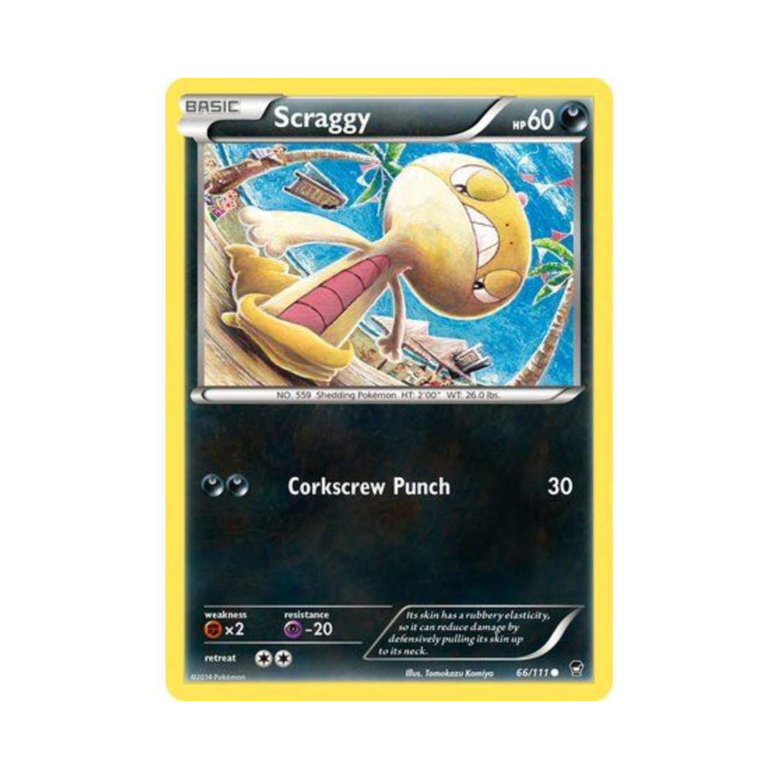 포켓몬 TCG 곤율랭 C 퓨리어스 피스트 (영문판)(Pokemon TCG Scraggy C Furious Fists (English Ver.)) - 1