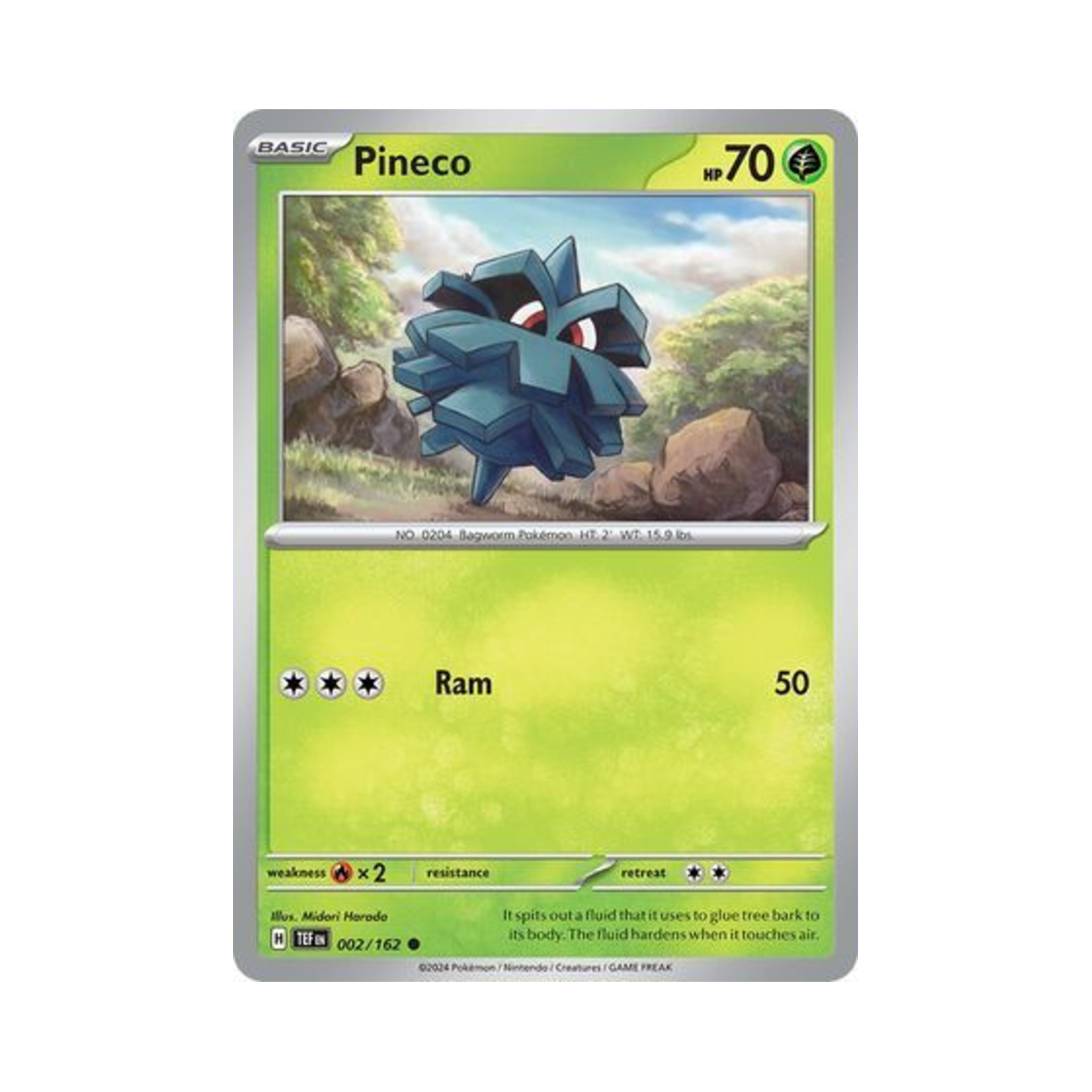 포켓몬 TCG 피콘 C 템포럴 포시스 (영문판)(Pokemon TCG Pineco C Temporal Forces (English Ver.)) - 1