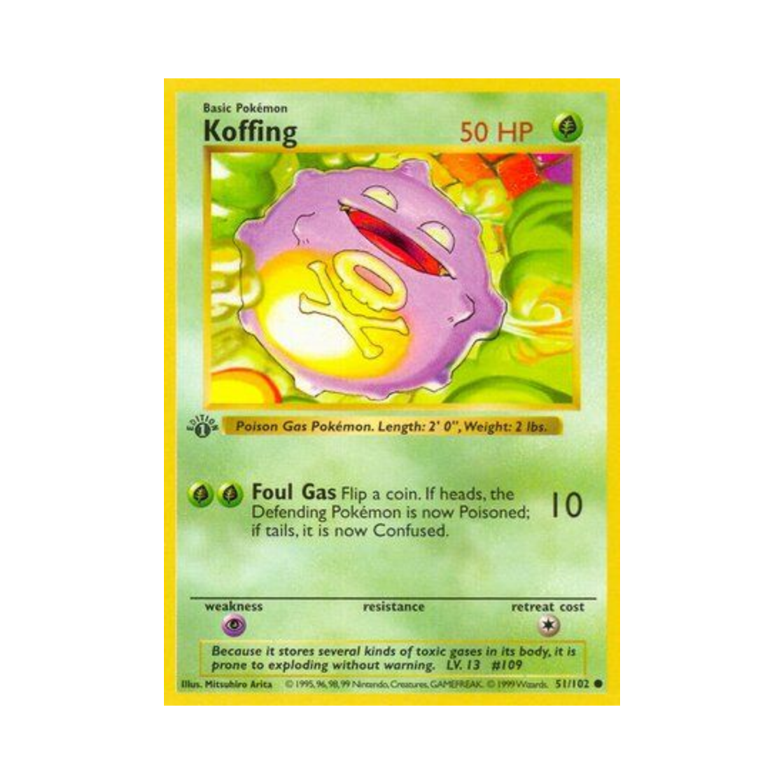 포켓몬 TCG 또가스 C 베이스 세트 (영문판)(Pokemon TCG Koffing C Base Set (English Ver.)) - 1
