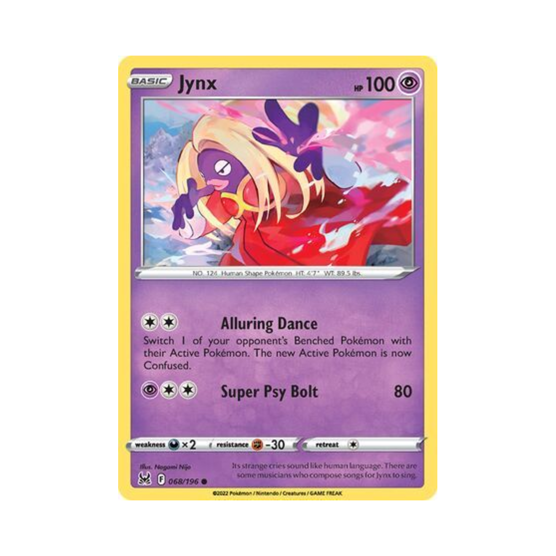 포켓몬 TCG 루주라 C 로스트 오리진 (영문판)(Pokemon TCG Jynx C Lost Origin (English Ver.)) - 1