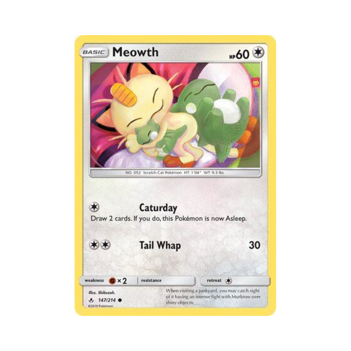 포켓몬 TCG 나옹 C 언브로큰 본즈 (영문판)(Pokemon TCG Meowth C Unbroken Bonds (English Ver.)) - 1