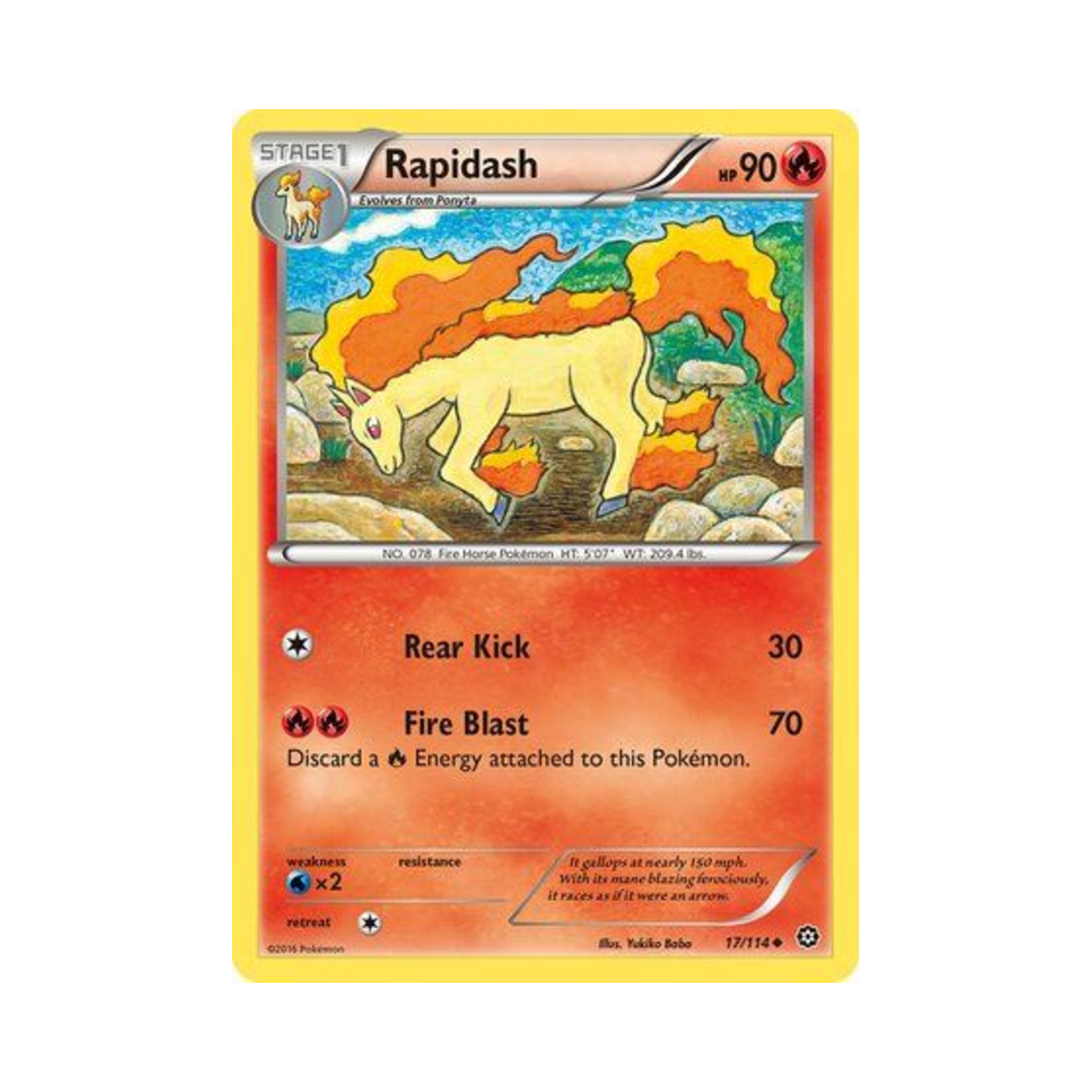 포켓몬 TCG 날쌩마 U 스팀 시즈 (영문판)(Pokemon TCG Rapidash U Steam Siege (English Ver.)) - 1