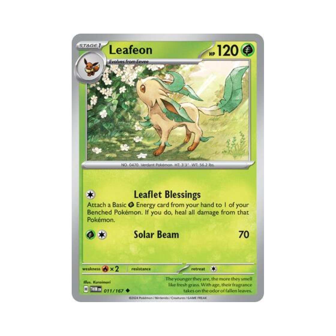 포켓몬 TCG 리피아 U 트와일라잇 마스커레이드 (영문판)(Pokemon TCG Leafeon U Twilight Masquerade (English Ver.)) - 1