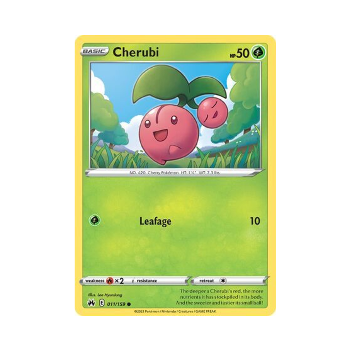 포켓몬 TCG 체리버 C 크라운 제니스 (영문판)(Pokemon TCG Cherubi C Crown Zenith (English Ver.)) - 1