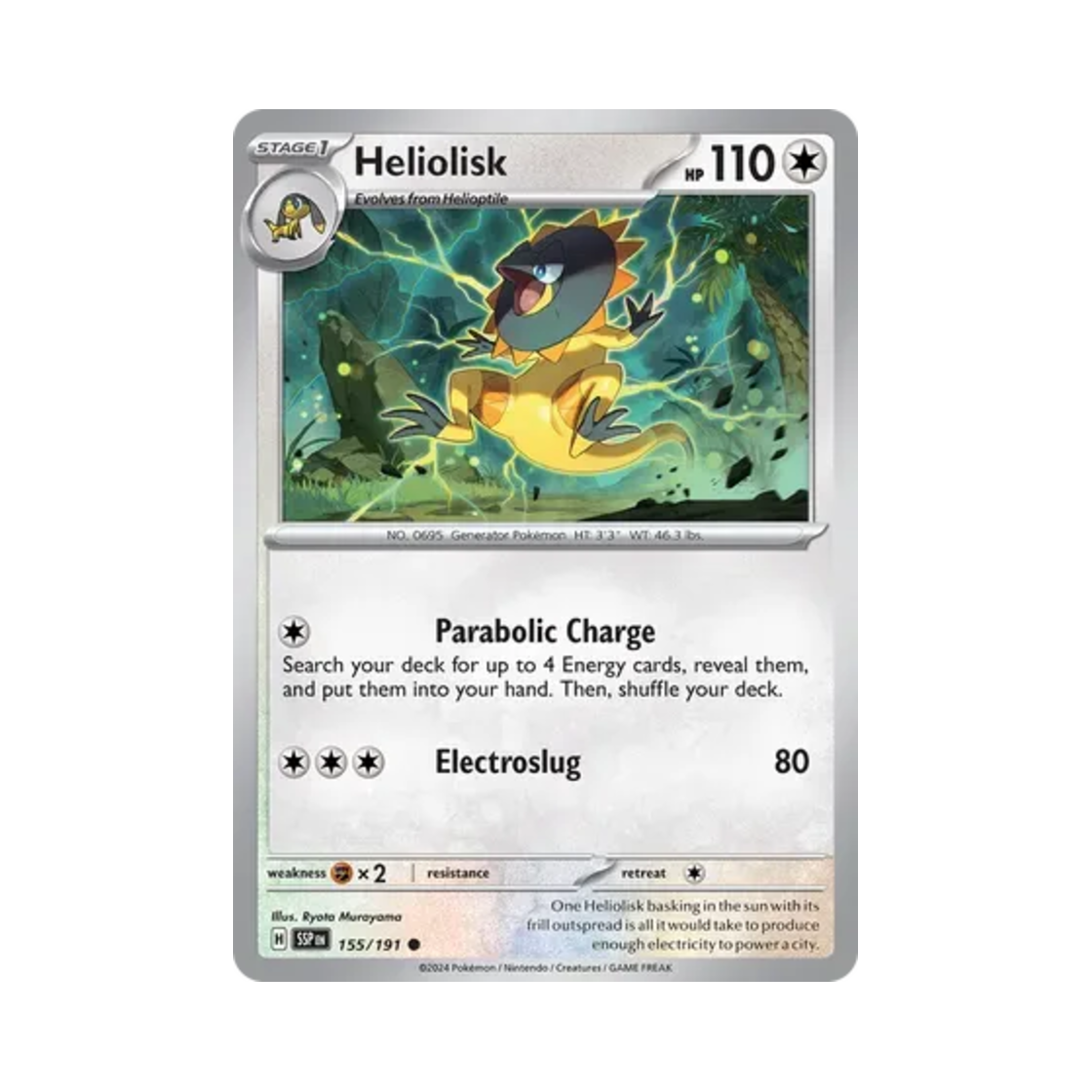 포켓몬 TCG 일레도리자드 C 서징 스파크 (영문판)(Pokemon TCG Heliolisk C Surging Sparks (English Ver.))