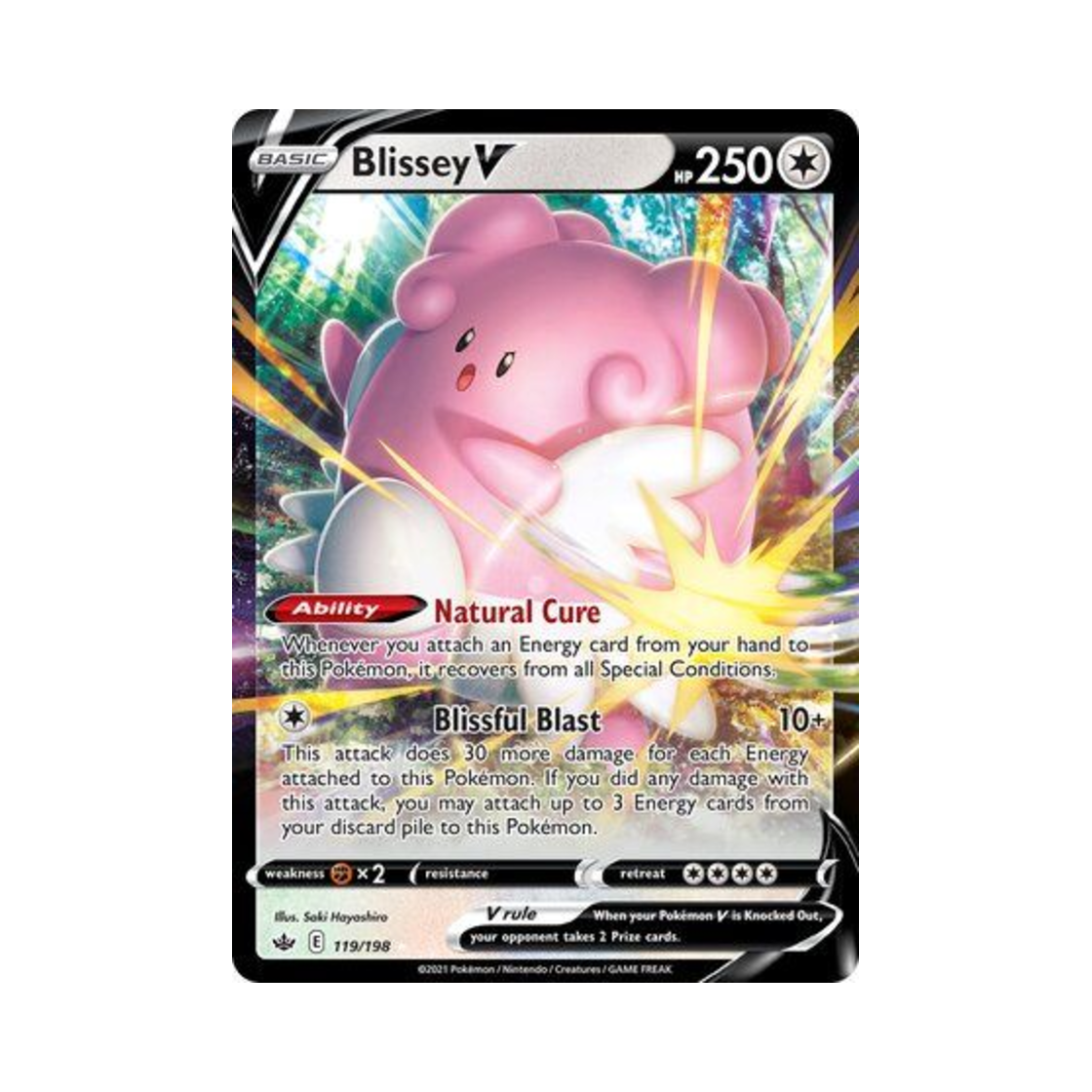 포켓몬 TCG 해피너스 V HRV 칠링 레인 (영문판)(Pokemon TCG Blissey V HRV Chilling Reign (English Ver.)) - 1