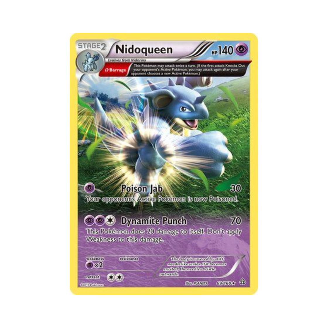 포켓몬 TCG 니드퀸 R 프라이멀 크래시 (영문판)(Pokemon TCG Nidoqueen R Primal Clash (English Ver.)) - 1