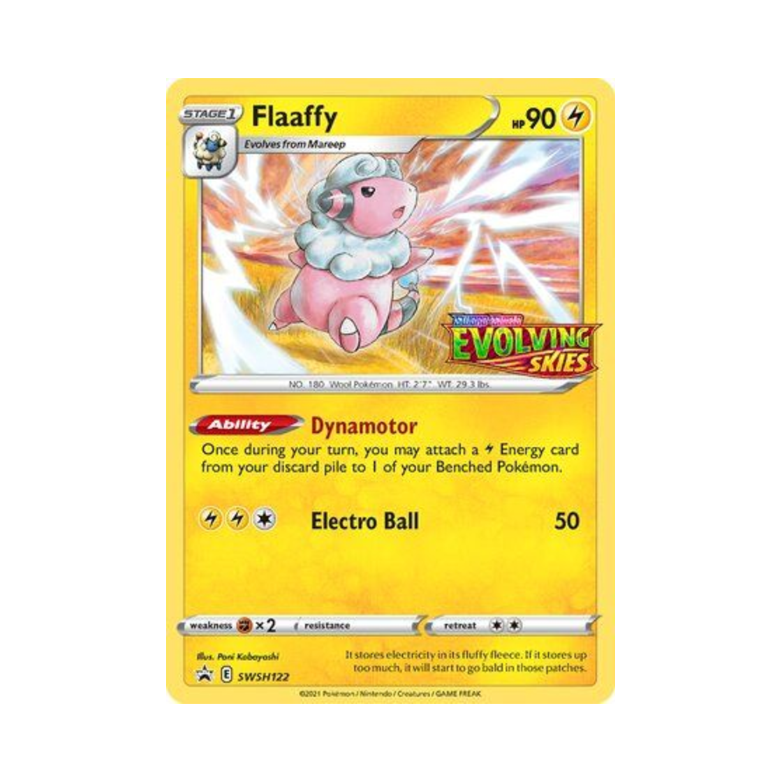 포켓몬 TCG 보송송 P 소드 & 실드 프로모카드 (영문판)(Pokemon TCG Flaaffy P Sword & Shield Promos (English Ver.)) - 1