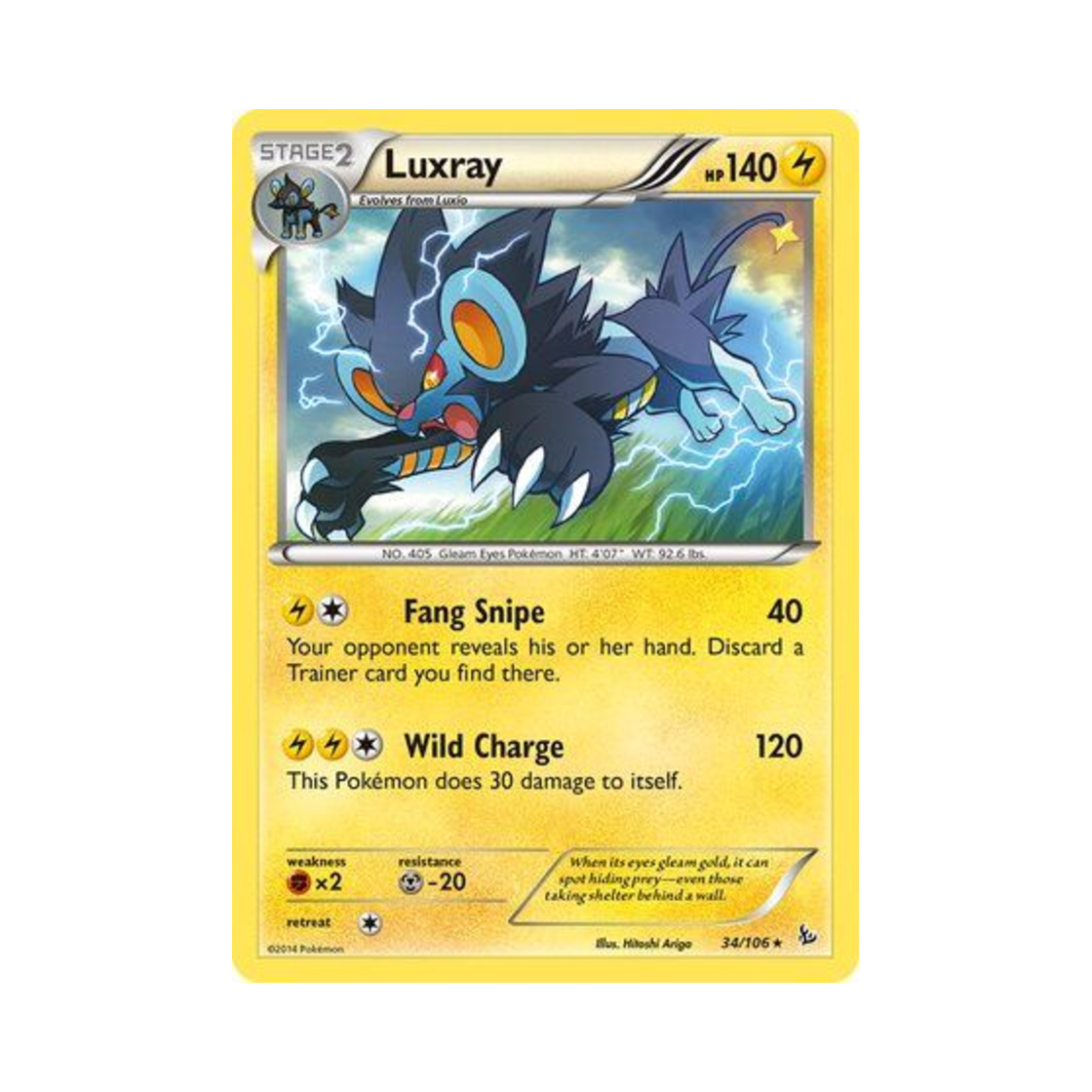 포켓몬 TCG 렌트라 R 플래시파이어 (영문판)(Pokemon TCG Luxray R Flashfire (English Ver.)) - 1