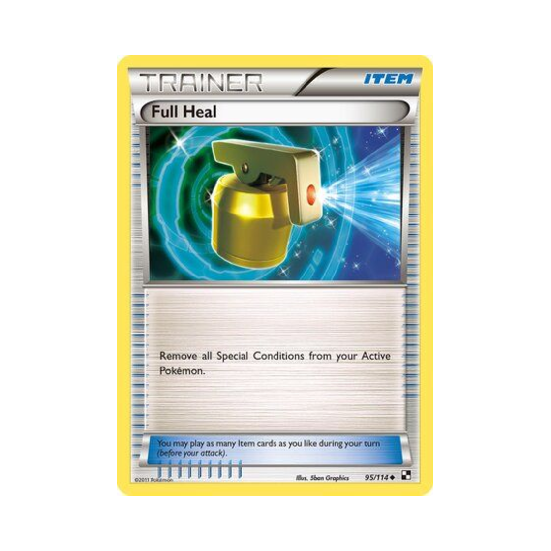 포켓몬 TCG 만병통치제 U 블랙 & 화이트 (영문판)(Pokemon TCG Full Heal U Black & White (English Ver.)) - 1