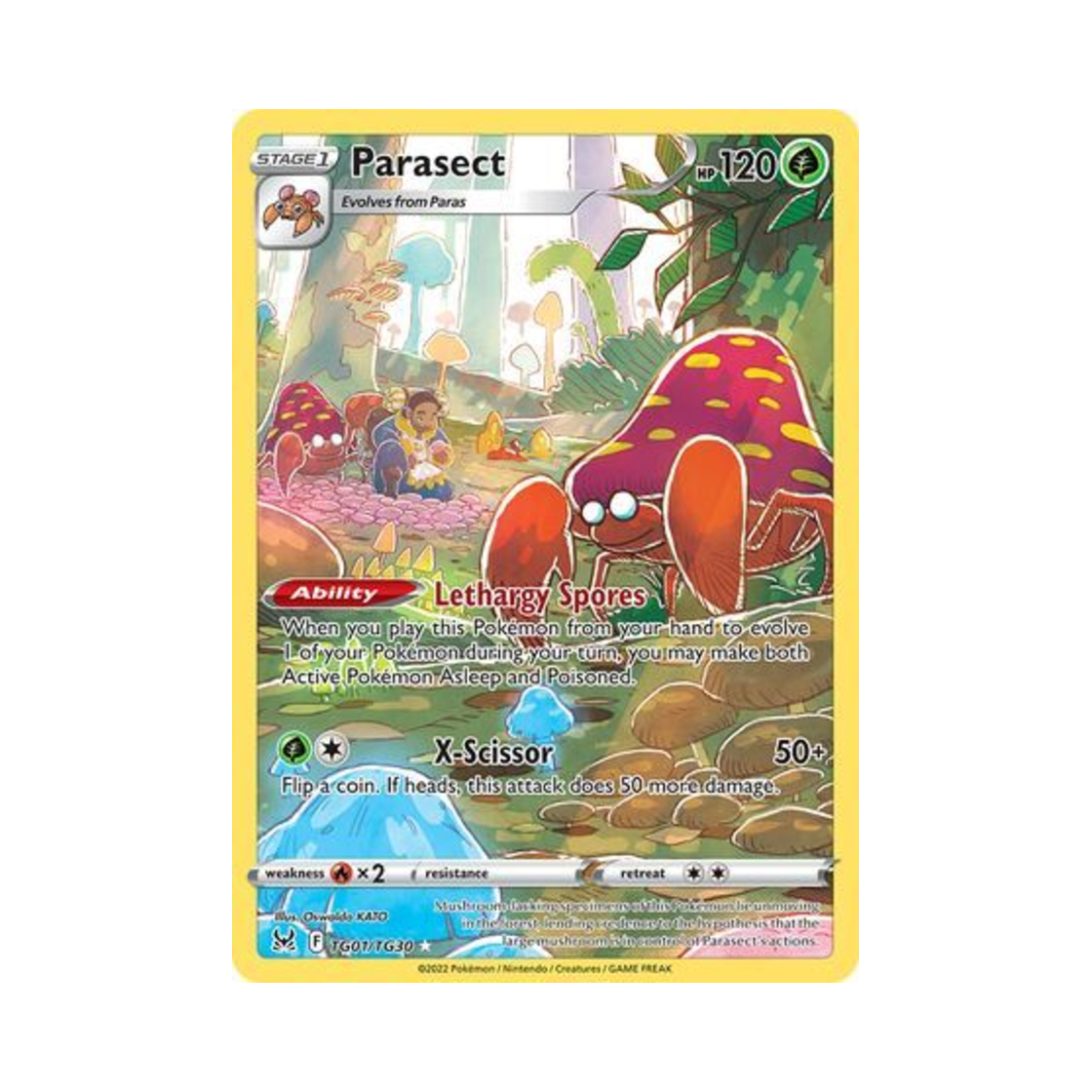 포켓몬 TCG 파라섹트 RH 로스트 오리진 (영문판)(Pokemon TCG Parasect RH Lost Origin (English Ver.))
