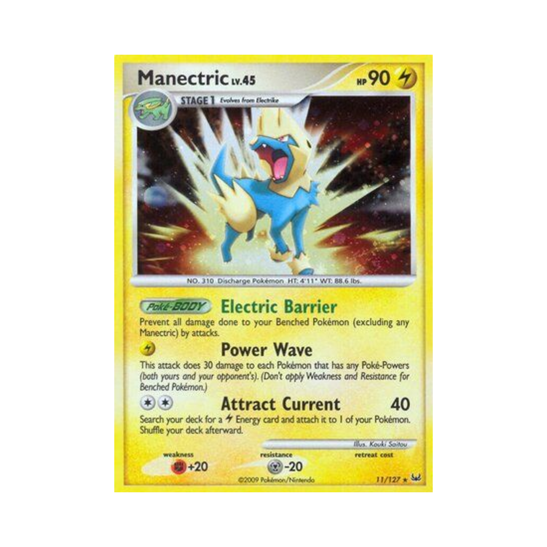 포켓몬 TCG 썬더볼트 RH 플래티넘 (영문판)(Pokemon TCG Manectric RH Platinum (English Ver.))